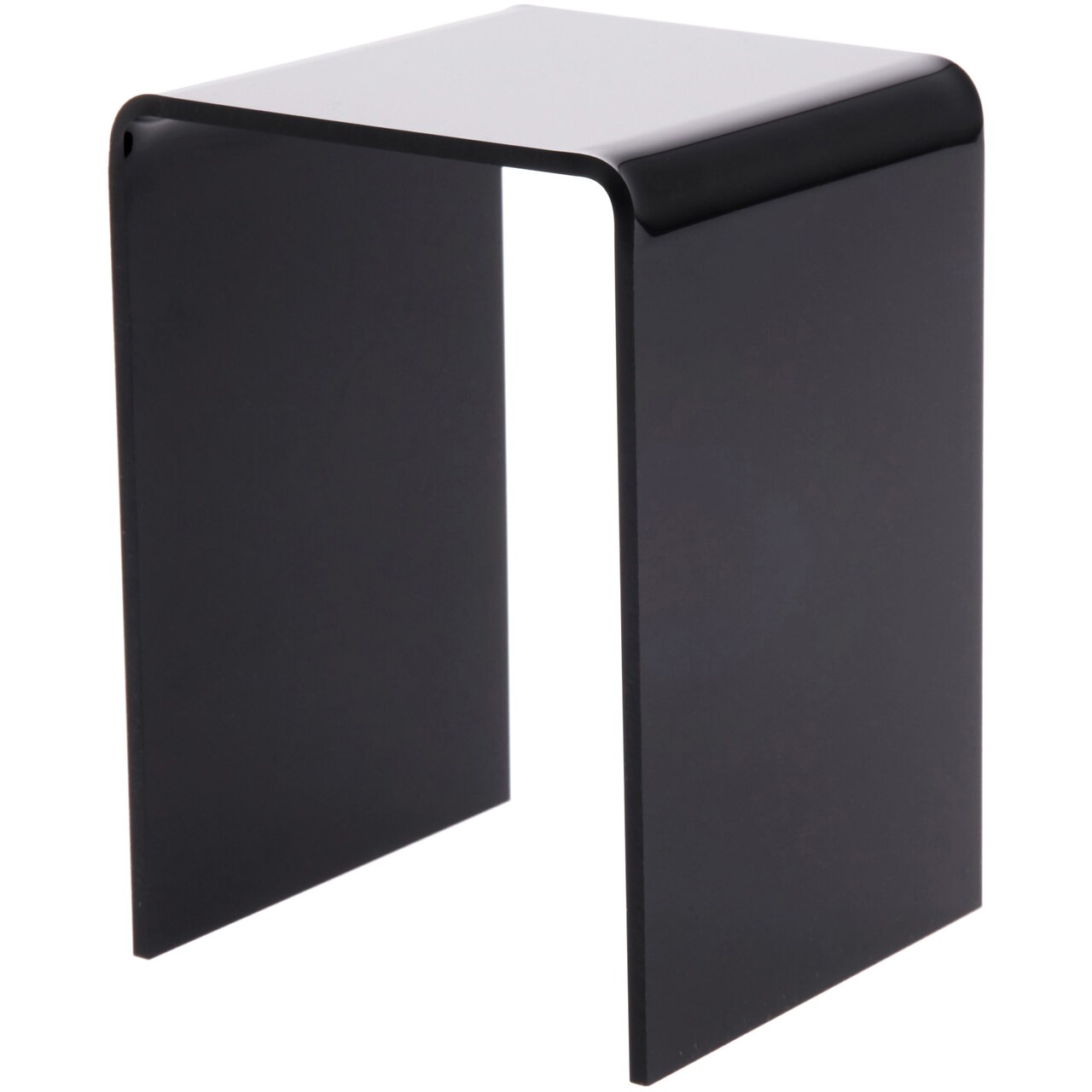 Plymor Black Acrylic Vertical Square Display Riser, 4.5" H x 3" W x 3" D (1/8" thick)